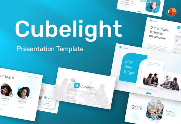 قالب پاورپوینت حرفه ای شرکتی و تجاری Cubelight Business PowerPoint Template