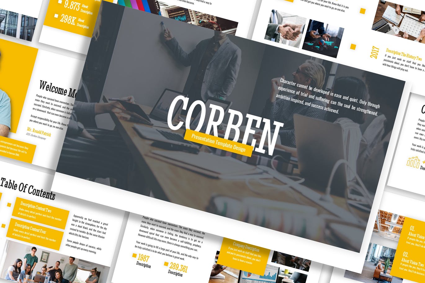 قالب پاورپوینت و گوگل اسلایدر تم تجارت Corben Business Template Prensentation قالب پاورپوینت و گوگل اسلایدر تم تجارت Corben Business Template Prensentation