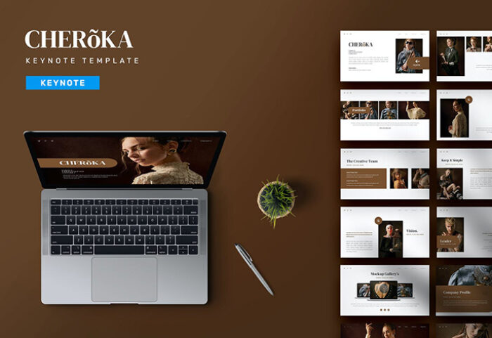 قالب پاورپوینت و گوگل اسلایدر تم فشن و مدلینگ Cheroka Powerpoint Template