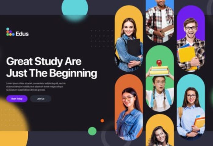 پروژه افتر افکت 2021 حرفه ای با موزیک معرفی موسسات آموزشی Colorful Education Promo