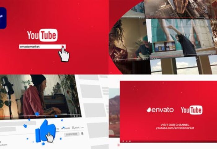 پروژه پریمیر با موزیک تبلیغات کانال یوتیوب YouTube Promo for Premiere Pro