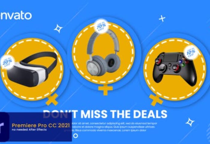 پروژه پریمیر حرفه ای با موزیک تبلیغات تخفیف فروشگاهی Product Sale and Discount Promo