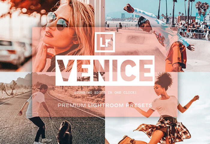 10 پریست لایت روم حرفه ای رنگی تم ونیز Venice Lightroom Presets