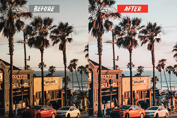 10 پریست لایت روم حرفه ای رنگی تم ونیز Venice Lightroom Presets
