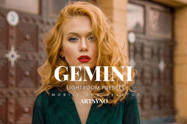 20 پریست لایت روم رنگی حرفه ای Gemini Lightroom Presets