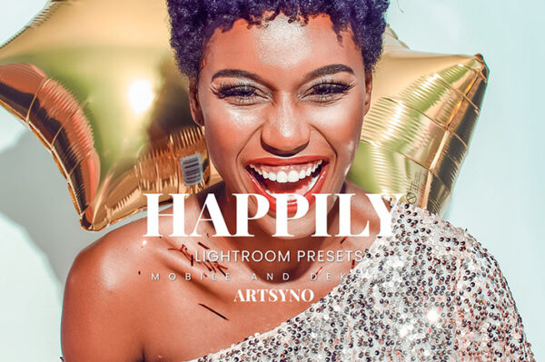 20 پریست لایت روم رنگی حرفه ای Happily Lightroom Presets