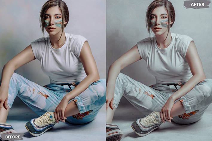 20 پریست لایت روم رنگی حرفه ای تم نقره ای Silver Tones Lightroom Presets