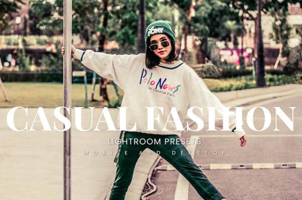 20 پریست لایت روم رنگی حرفه ای فشن Casual Lightroom Presets