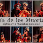 25 پریست لایت روم و اکشن فتوشاپ جشن هالووین Día de Los Muertos Lightroom PS LUTs