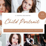 30 پریست لایت روم حرفه ای پرتره آتلیه کودک Child Portrait Lightroom Presets