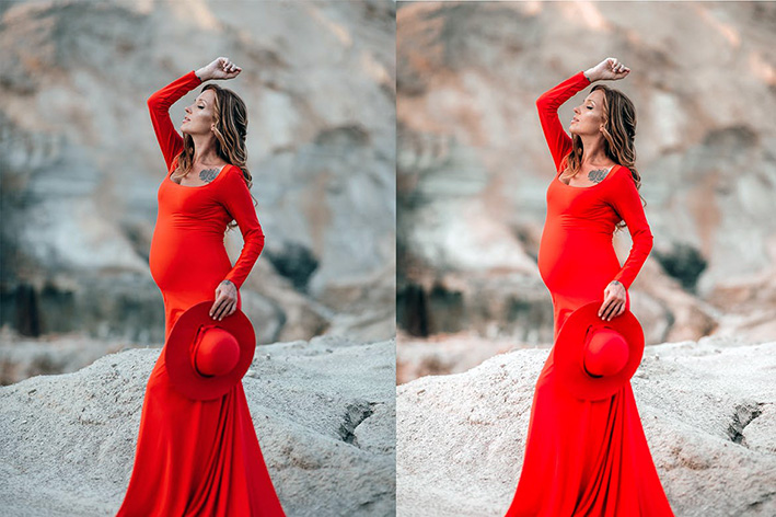 40 پریست لایت روم حرفه ای عکس بارداری Maternity Lightroom Presets
