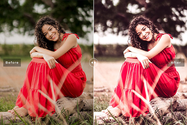 40 پریست لایت روم و پریست کمرا راو و اکشن فتوشاپ Rubrum Lightroom Presets