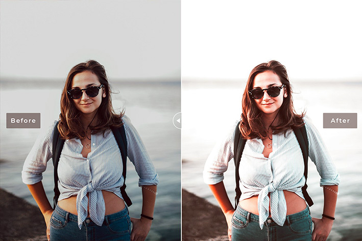 40 پریست لایت روم پرتره و پریست کمرا راو و اکشن فتوشاپ Sangria Pro Lightroom Presets