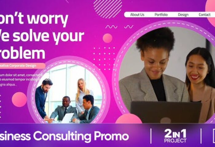 پروژه پریمیر حرفه ای رزولوشن 4K معرفی شرکت Corporate Business Consulting Promo