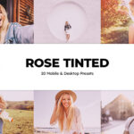 100 پریست لایت روم و پریست کمرا راو فتوشاپ و لات رنگی تم صورتی Rose Tinted Lightroom Presets LUTs