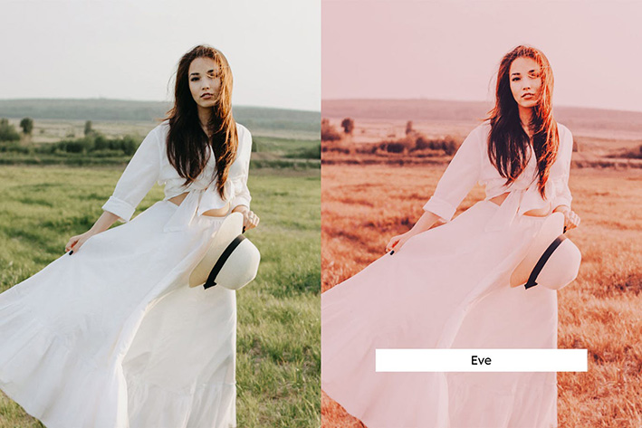 100 پریست لایت روم و پریست کمرا راو فتوشاپ و لات رنگی تم صورتی Rose Tinted Lightroom Presets LUTs