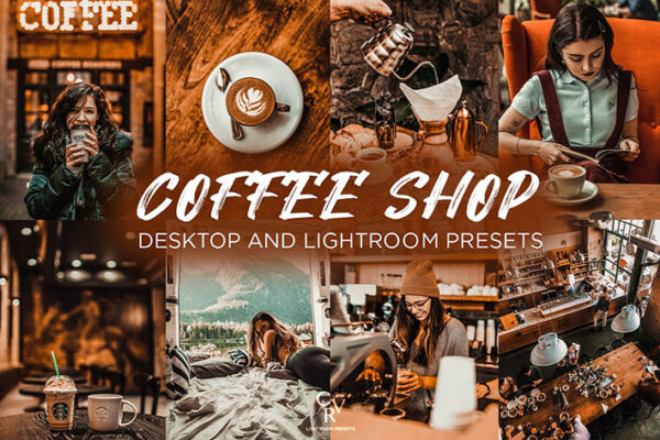 12 پریست لایت روم 2021 رنگ قهوه ای مدرن تم کافی شاپ Coffee Shop Lightroom Presets