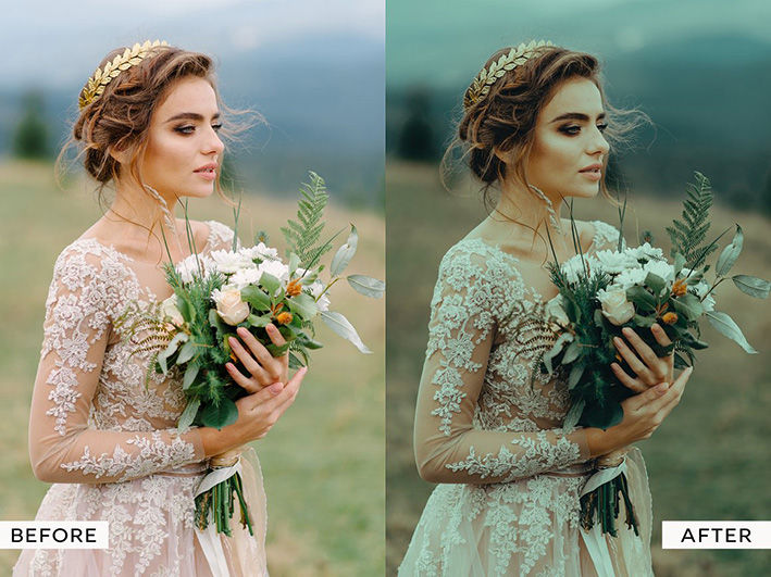 20 پریست لایت روم 2021 عروسی حرفه ای Moody Wedding Lightroom Presets