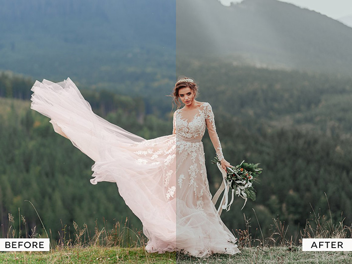 20 پریست لایت روم 2021 عروسی حرفه ای Moody Wedding Lightroom Presets