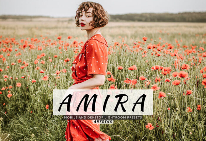 20 پریست لایت روم پرتره حرفه ای Amira Lightroom Presets
