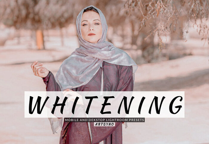 20 پریست لایت روم پرتره حرفه ای تم روشن Whitening Lightroom Presets