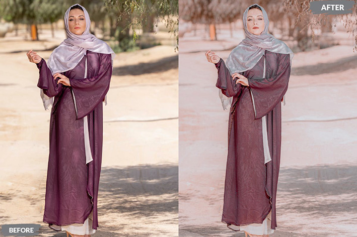 20 پریست لایت روم پرتره حرفه ای تم روشن Whitening Lightroom Presets