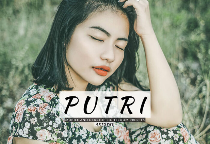 20 پریست لایت روم پرتره حرفه ای تم سبز Putri Lightroom Presets