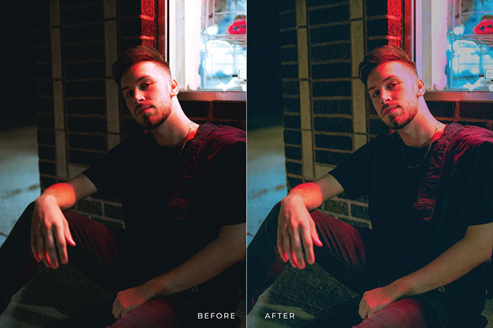 20 پریست لایت روم پرتره حرفه ای تم سینمایی Jirotana Lightroom Presets 20 پریست لایت روم پرتره حرفه ای تم سینمایی Jirotana Lightroom Presets