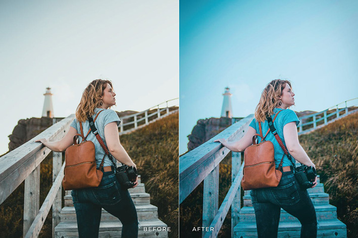 20 پریست لایت روم پرتره حرفه ای تم سینمایی Kenjine Lightroom Presets