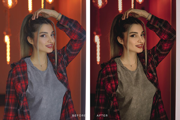 20 پریست لایت روم پرتره حرفه ای تم سینمایی Keone Lightroom Presets 20 پریست لایت روم پرتره حرفه ای تم سینمایی Keone Lightroom Presets