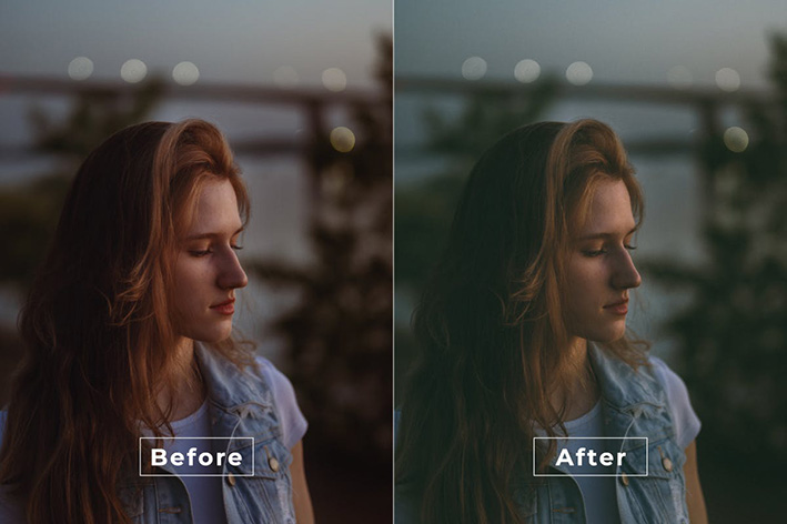 20 پریست لایت روم پرتره حرفه ای تم سینمایی Pasut Lightroom Preset