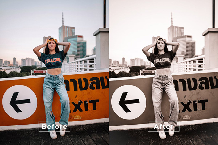 20 پریست لایت روم پرتره حرفه ای تم عکس مدلینگ Oshoet Lightroom Preset