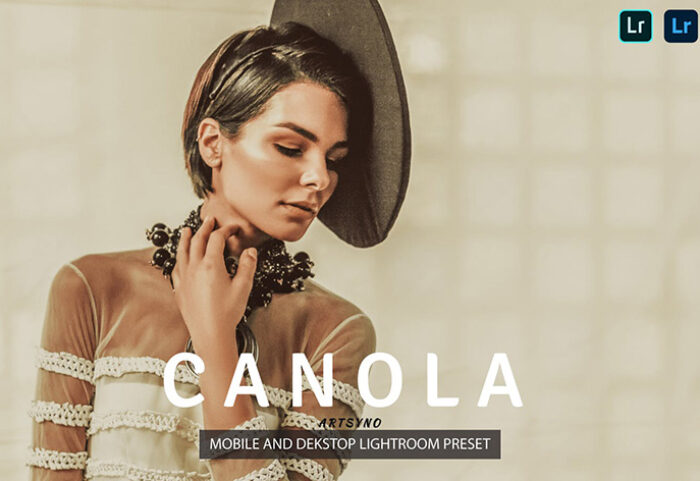 20 پریست لایت روم پرتره حرفه ای تم فشن زنانه Canola Lightroom Presets