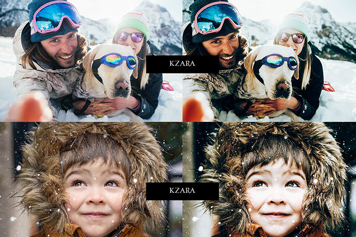 24 پریست لایت روم زمستان تم سینمایی Cinematic Winter Lightroom Presets