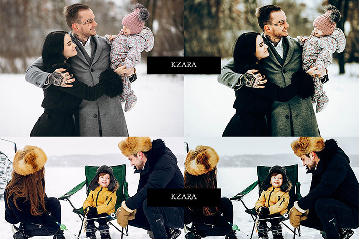 24 پریست لایت روم زمستان تم سینمایی Cinematic Winter Lightroom Presets 24 پریست لایت روم زمستان تم سینمایی Cinematic Winter Lightroom Presets