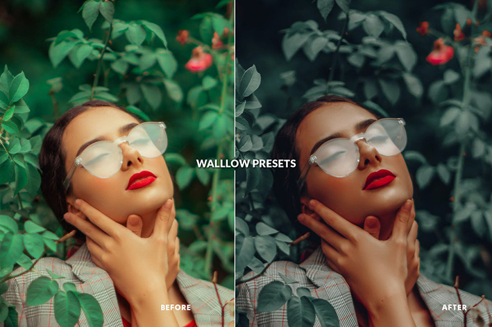 30 پریست لایت روم پرتره تم سبز تیره Dark Moody Green Professional Lightroom Presets 30 پریست لایت روم پرتره تم سبز تیره Dark Moody Green Professional Lightroom Presets