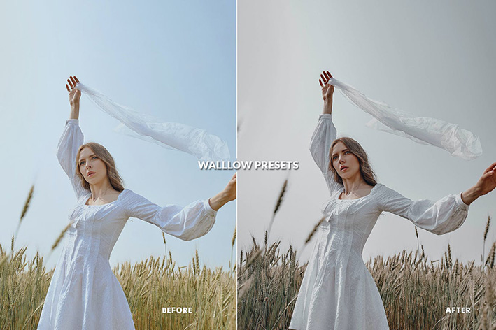 30 پریست لایت روم پرتره تم سبز تیره Dark Moody Green Professional Lightroom Presets