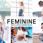 40 پریست لایت روم و پریست کمرا راو و اکشن فتوشاپ Feminine Lightroom Presets