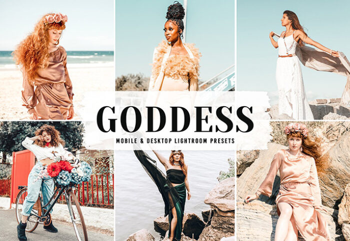 40 پریست لایت روم پرتره و پریست کمرا راو و اکشن فتوشاپ Goddess Lightroom Presets