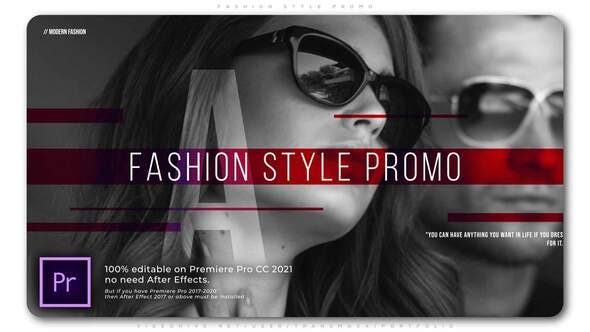 پروژه آماده پریمیر تیتراژ حرفه ای مدلینگ با موزیک Fashion Style Promo پروژه آماده پریمیر تیتراژ حرفه ای مدلینگ با موزیک Fashion Style Promo