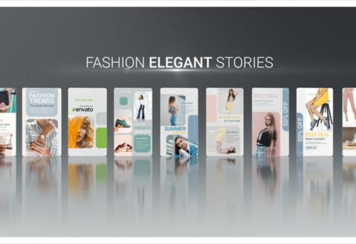 پروژه پریمیر پکیج حرفه ای استوری اینستاگرام Fashion Elegant Stories for Premiere Pro