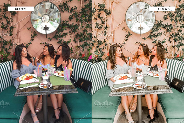 12پریست لایت روم اینستاگرام تم شیک پوش Lightroom Presets Trendy Blogger