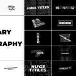 17 تایپوگرافی آماده پریمیر بهمراه ترانزیشن Extraordinary Big Typography