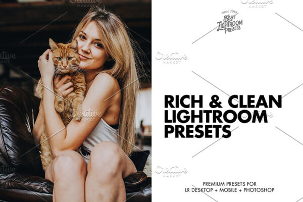 18 پریست لایت روم پرتره عروس و فشن Lightroom Presets Rich And Clean
