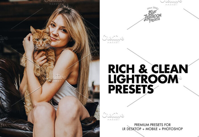 18 پریست لایت روم پرتره عروس و فشن Lightroom Presets Rich And Clean