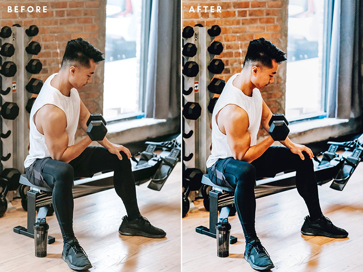 20 پریست لایت روم ورزشی 2021 حرفه ای Fitness Lightroom Presets