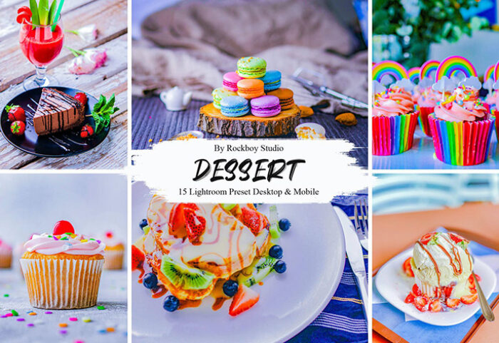 30 پریست لایت روم 2021 حرفه ای تم دسر Dessert Lightroom Presets