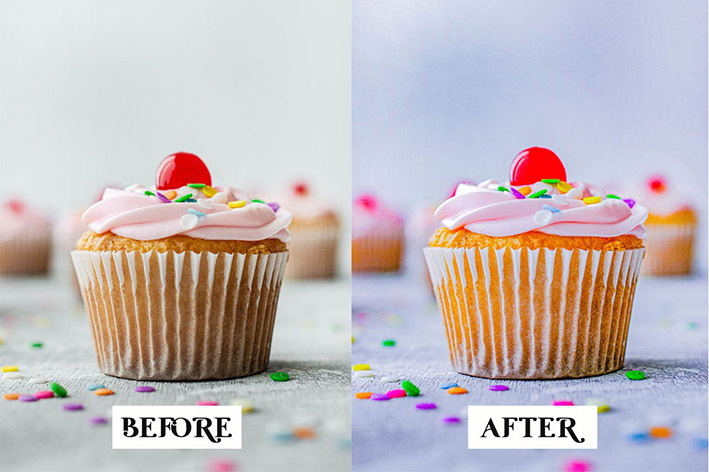 30 پریست لایت روم 2021 حرفه ای تم دسر Dessert Lightroom Presets