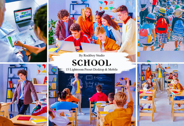 30 پریست لایت روم 2021 حرفه ای تم مدرسه School Lightroom Presets