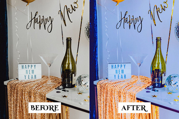 30 پریست لایت روم کریسمس 2022 جدید New Year Lightroom Presets